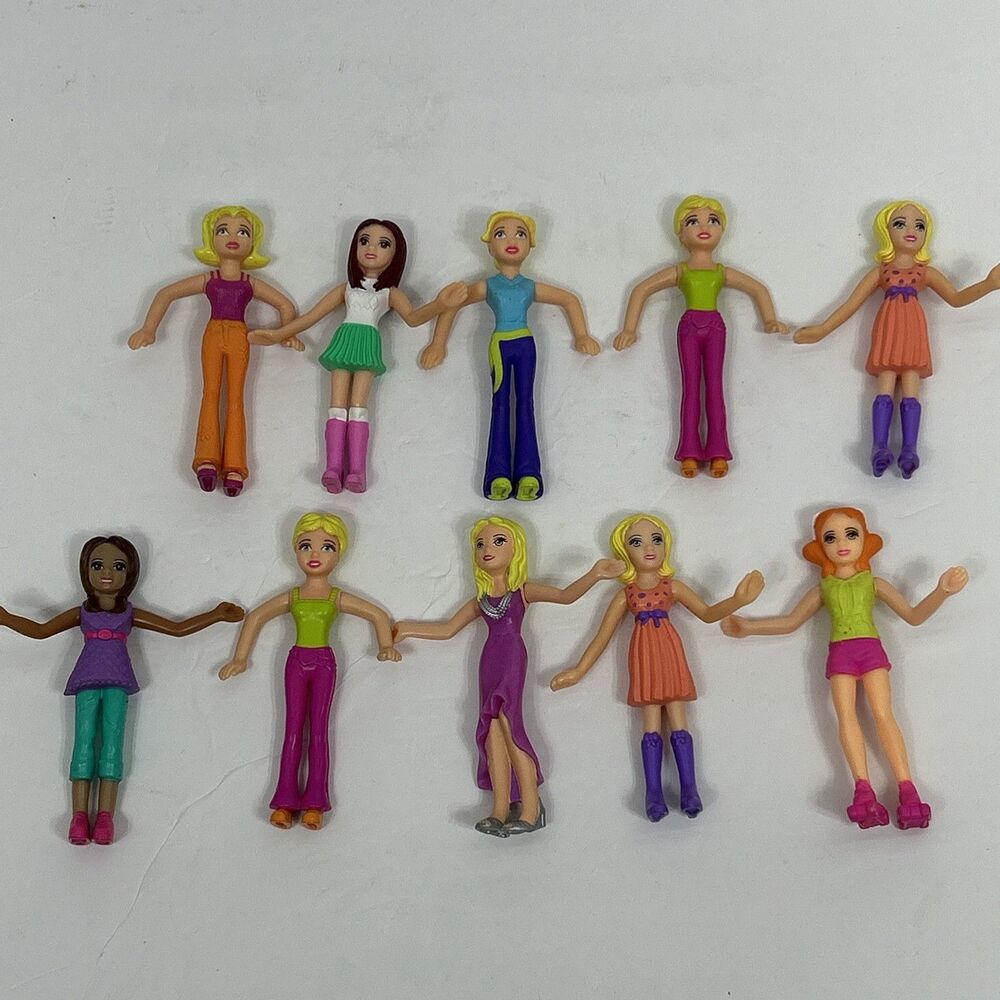 McDonald’s Happy Meal Toys 2006 2008 Polly Pocket Dolls Figures Lot of 10